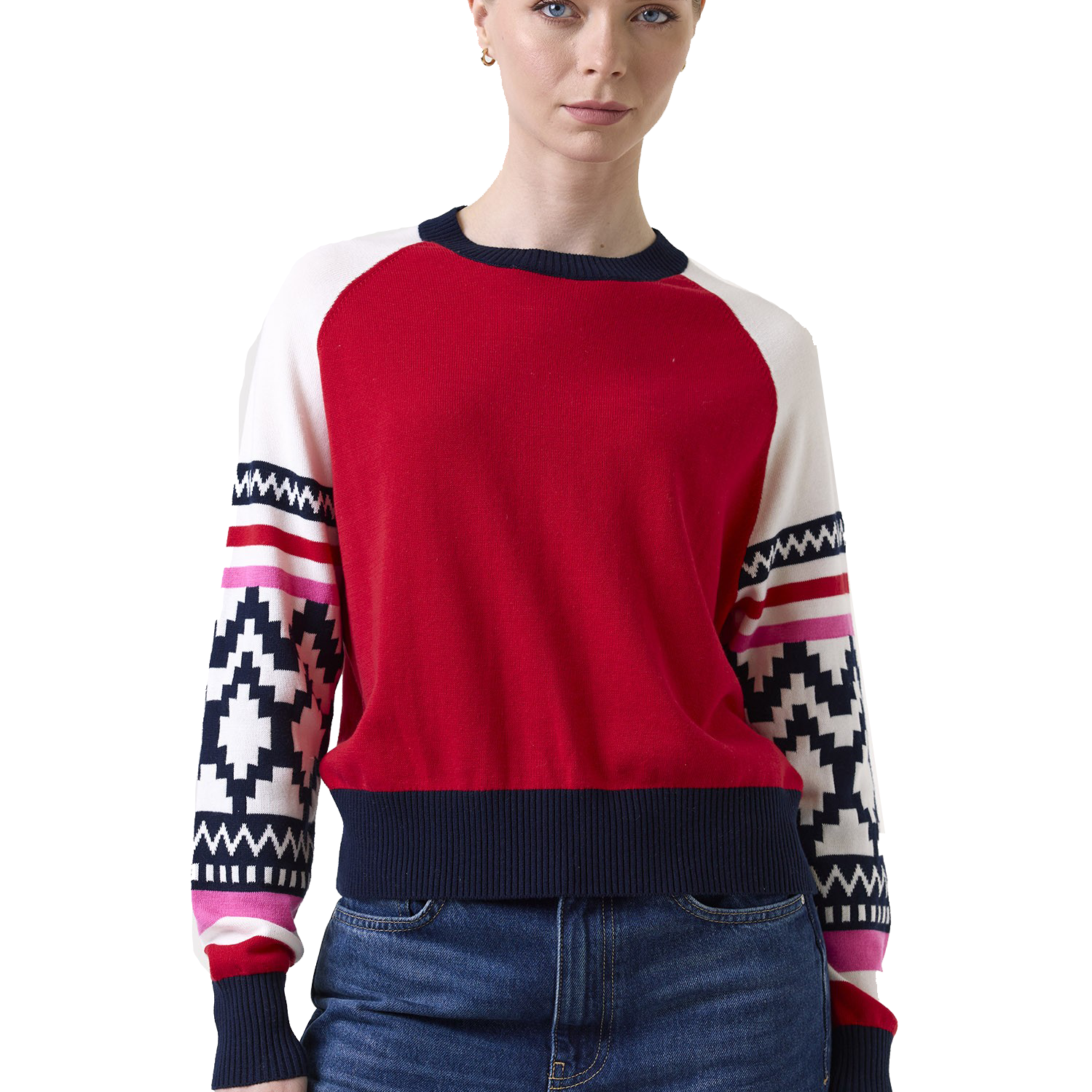 GEO SLEEVE CREW - Sassanova