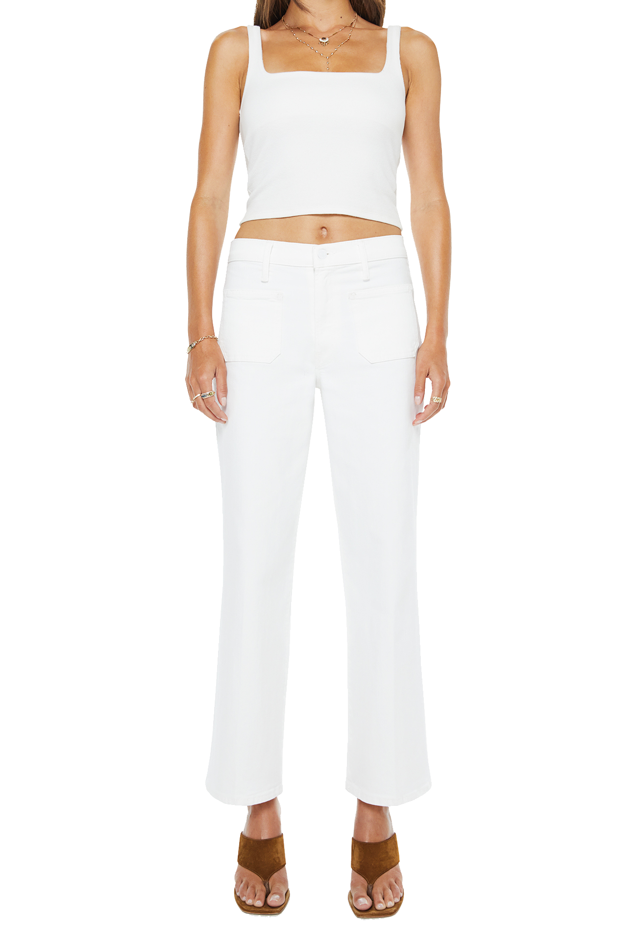 PATCH POCKET MID RISE MAVEN ANKLE - Jeans - Sassanova