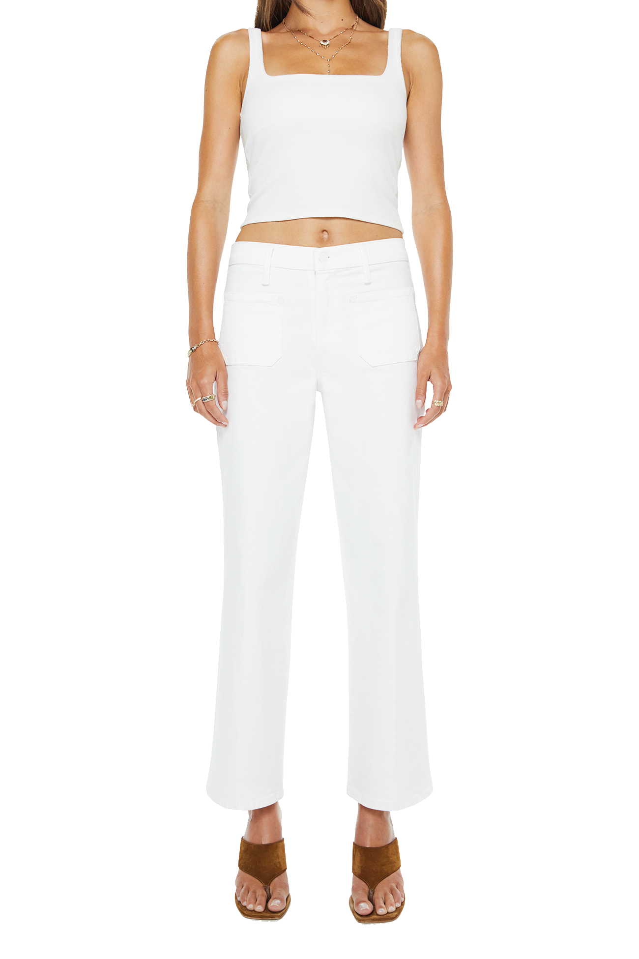 PATCH POCKET MID RISE MAVEN ANKLE - Jeans - Sassanova