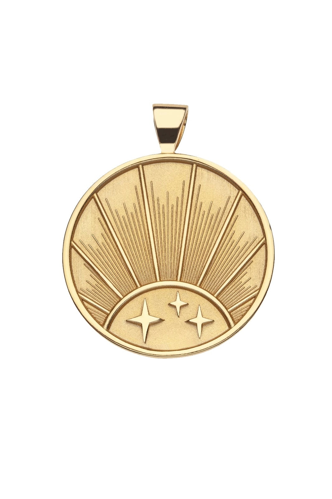 STRONG RISING SUN ORIGINAL NECKLACE- DRAWN LINK CHAIN - sassanova