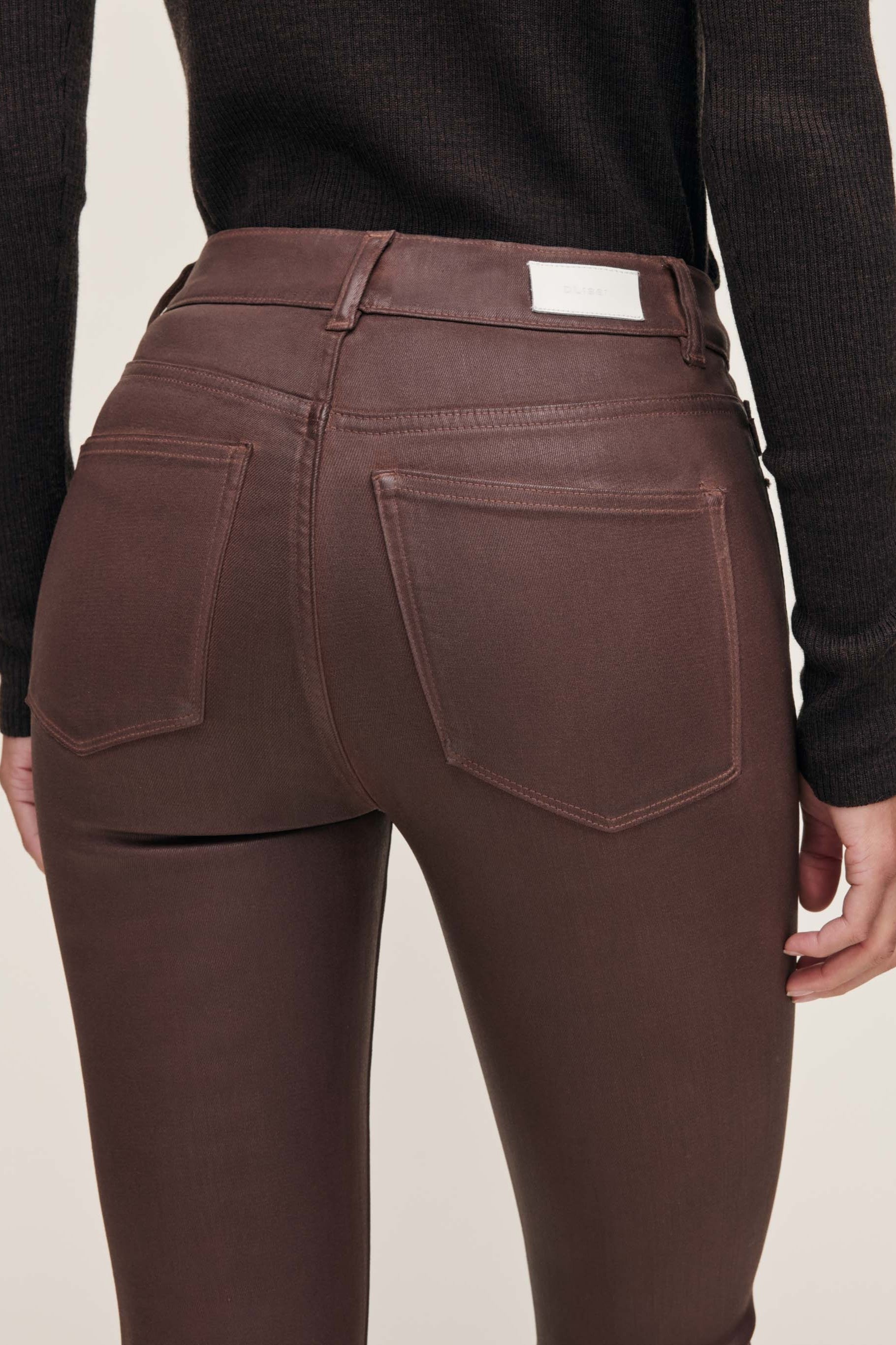 BRIDGET BOOT HIGH RISE CROP COATED - Jeans - Sassanova