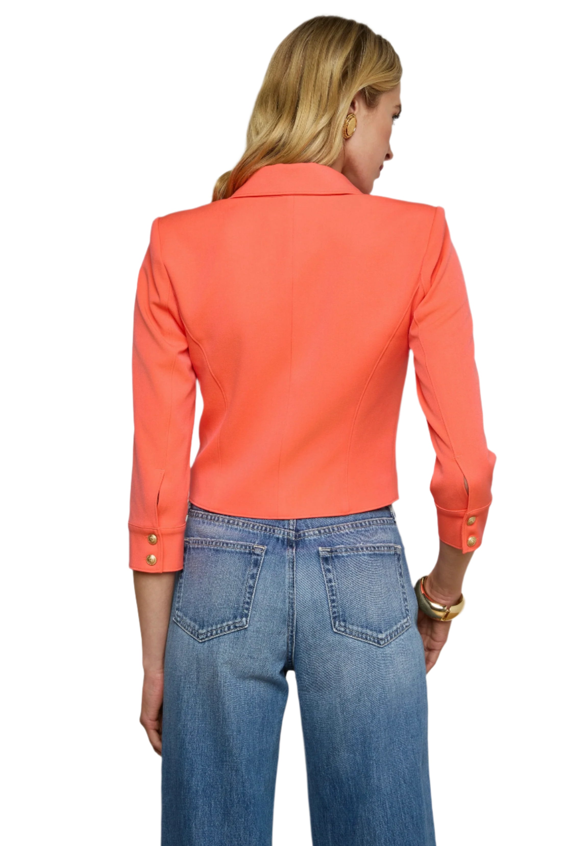 KUMI CROPPED FITTED JACKET - Jackets - Sassanova