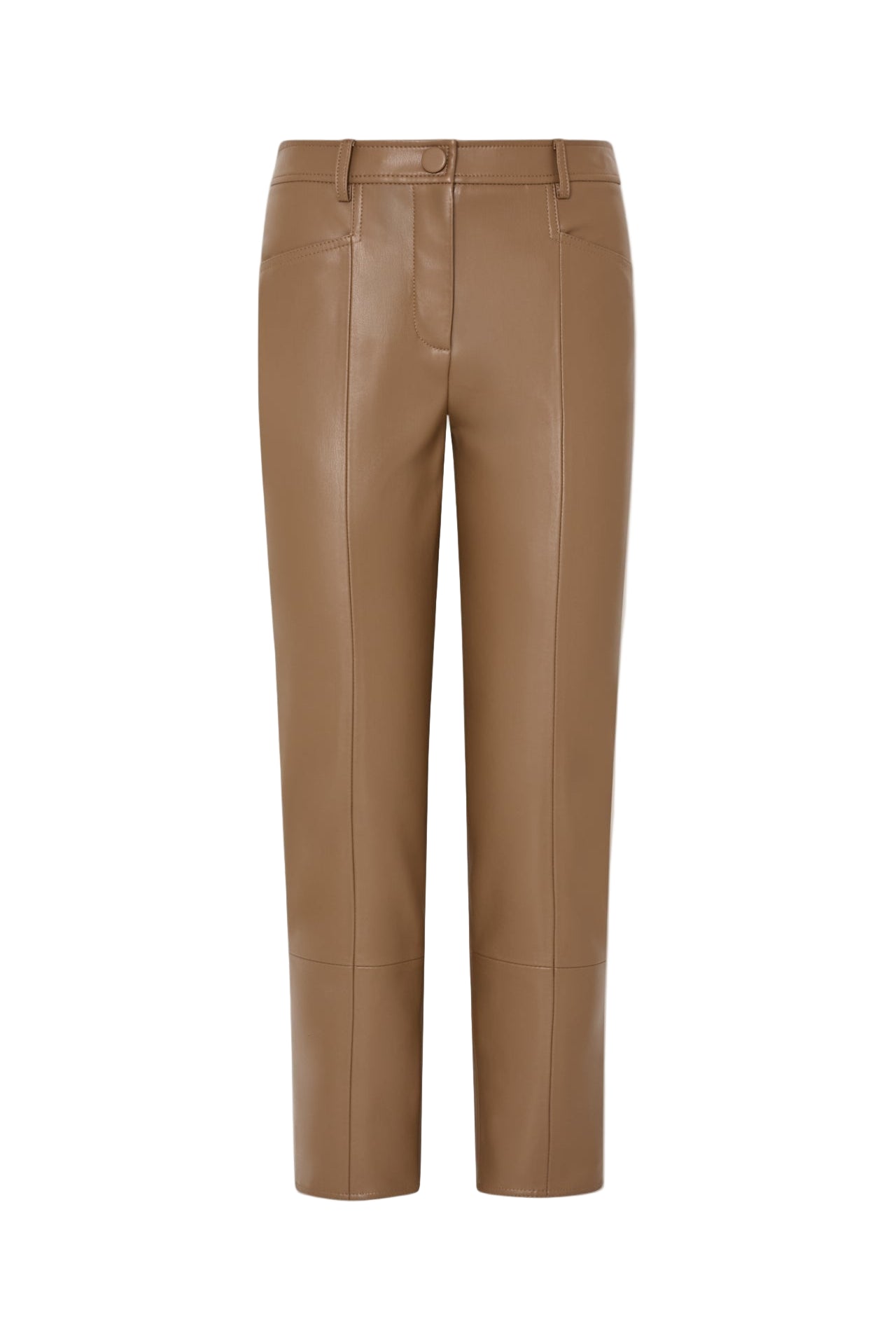 RUE FAUX LEATHER PANTS- MOCHA-Sassanova