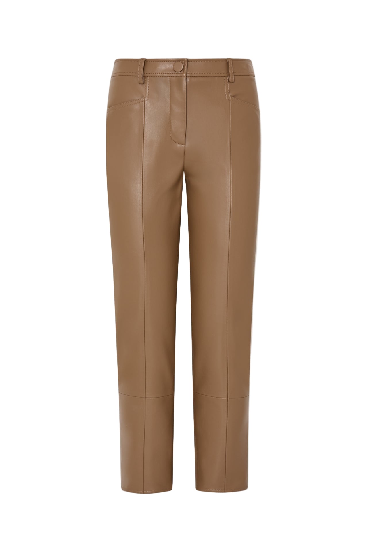 RUE FAUX LEATHER PANTS- MOCHA-Sassanova