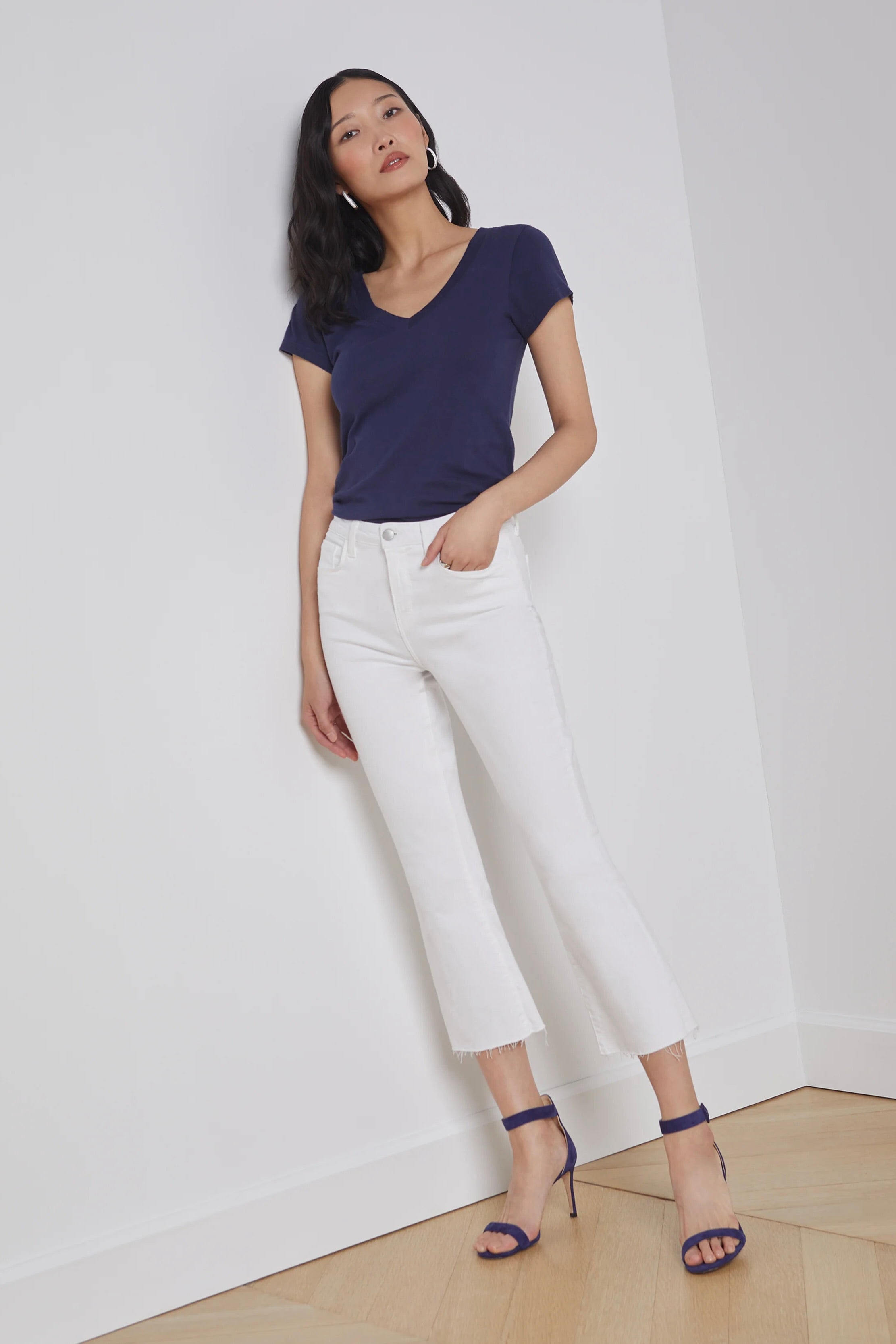 KENDRA CROP FLARE - BLANC
sassanova