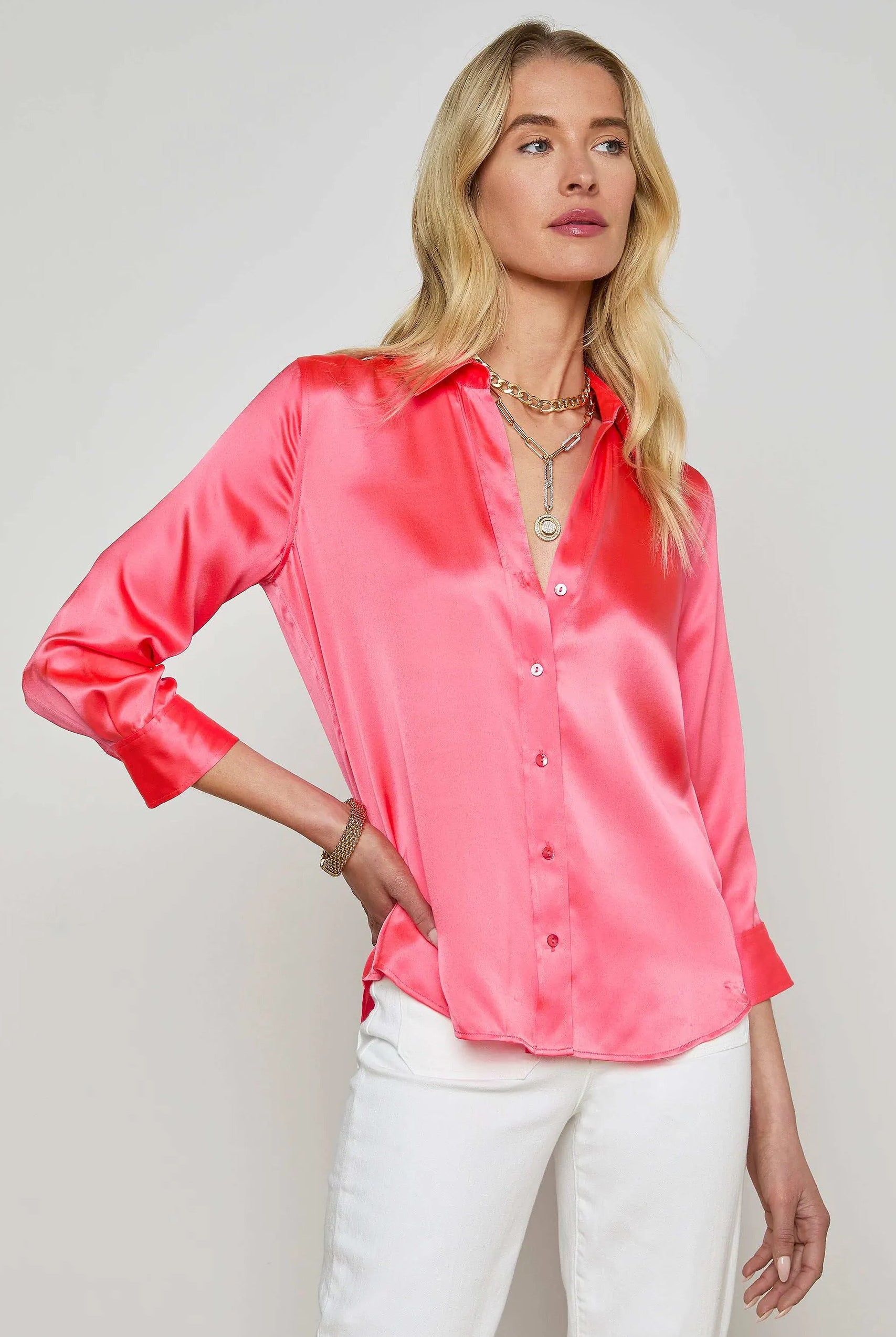 DANI 3/4 SLV BLOUSE 2 - Blouses - Sassanova