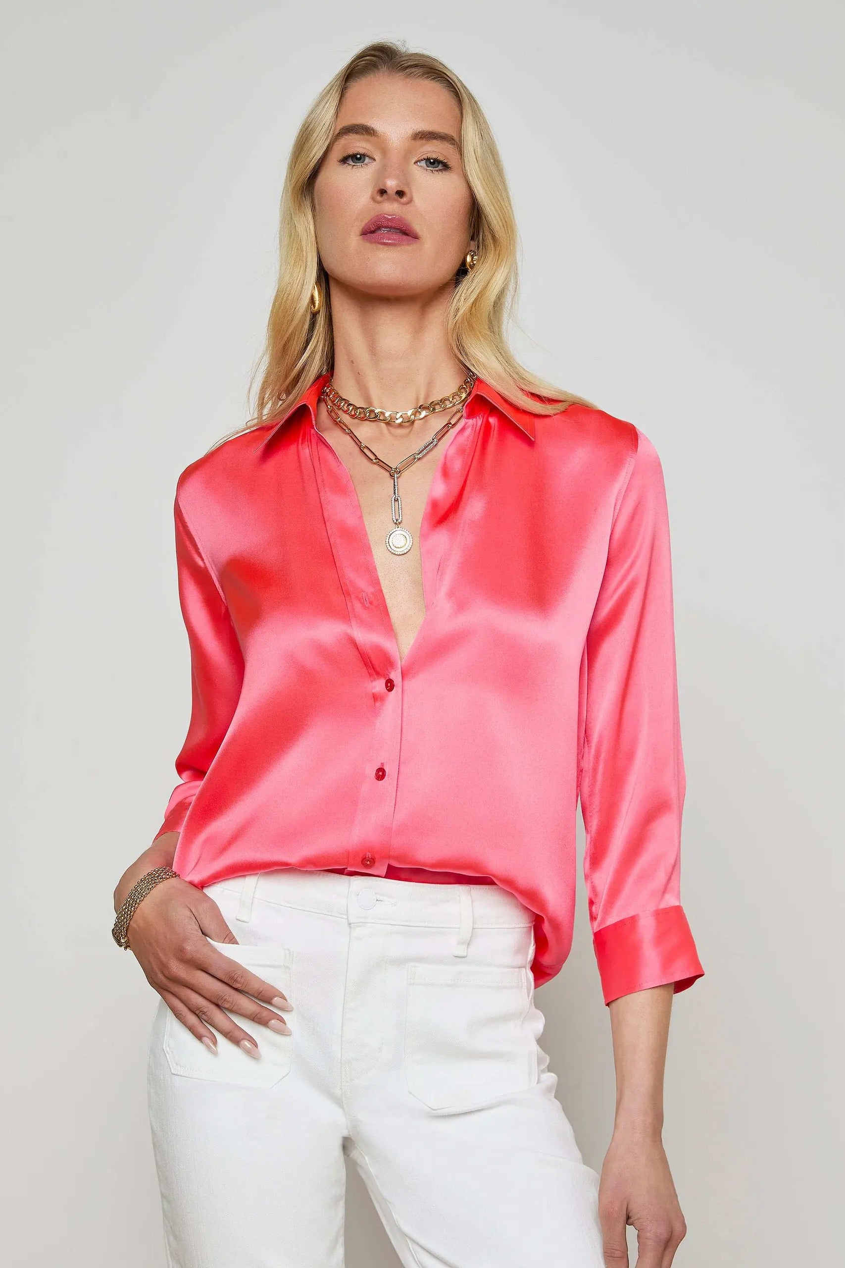 DANI 3/4 SLV BLOUSE 2 - Blouses - Sassanova