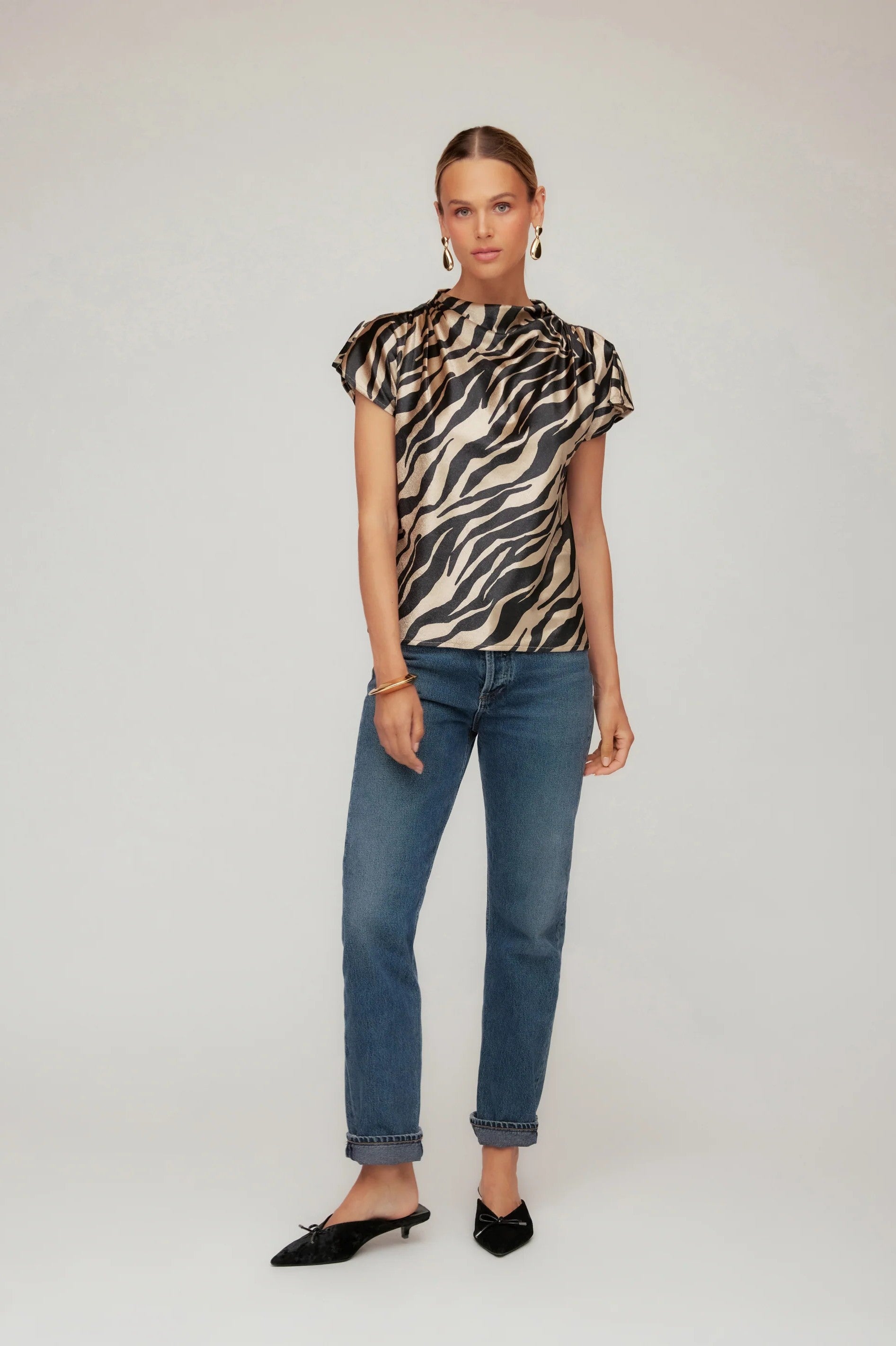 EMMELINE VELVET TOP - Blouses - Sassanova