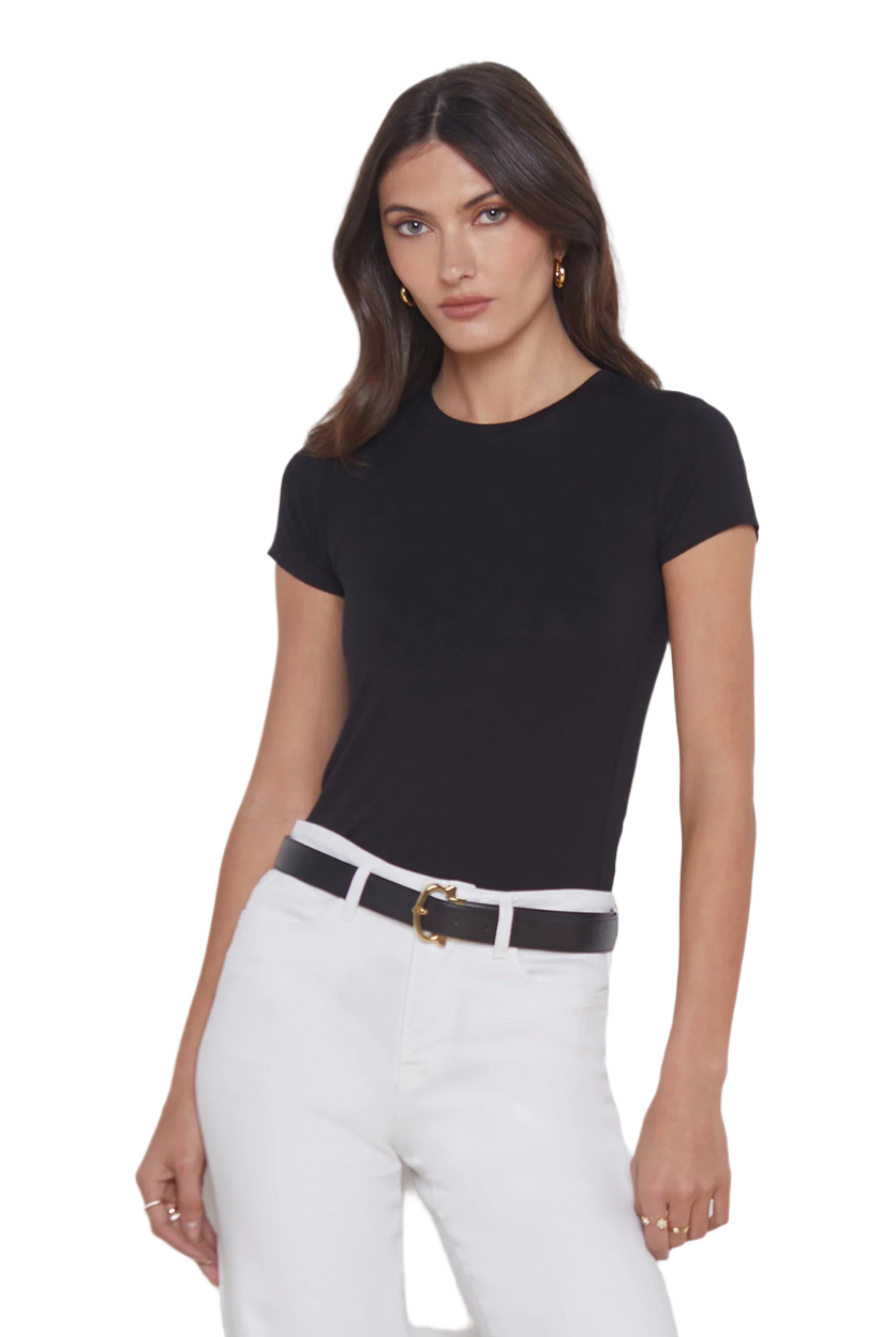 RESSI SS RIBBED CREW NECK TEE - T-shirts - Sassanova