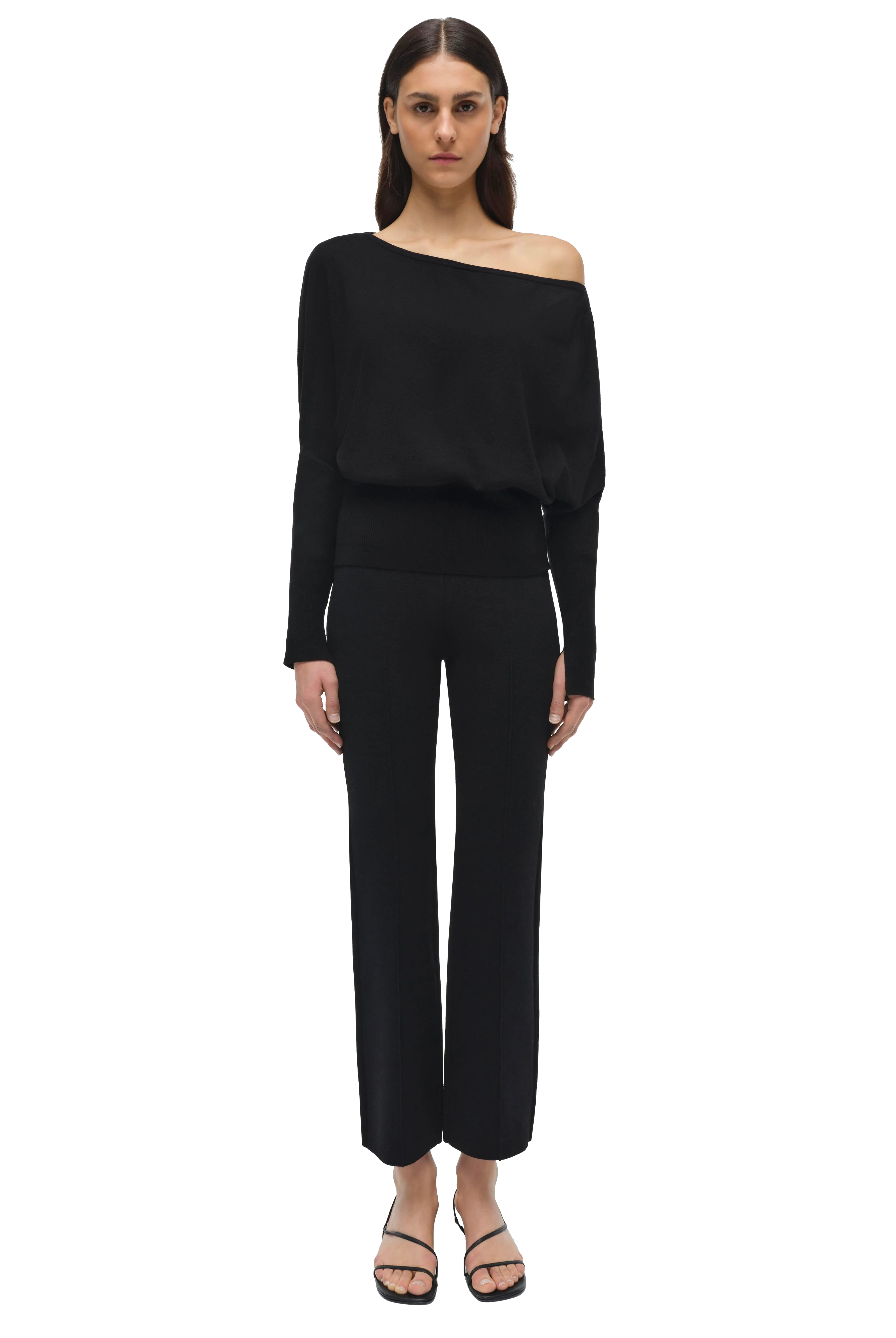 LAVINA DRAPED OFF SHLDR SWEATER
sassanova