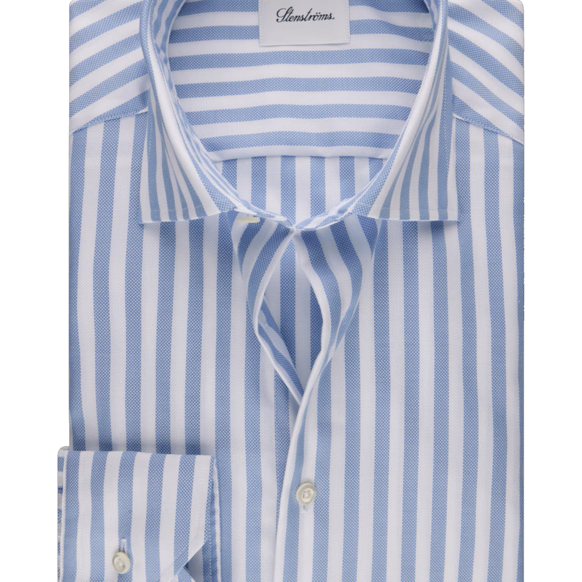 LONG SLEEVE STRIPED DRESS SHIRT - Long Sleeved Shirts - Novaman