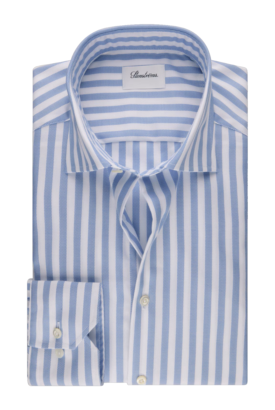 LONG SLEEVE STRIPED DRESS SHIRT - Long Sleeved Shirts - Novaman