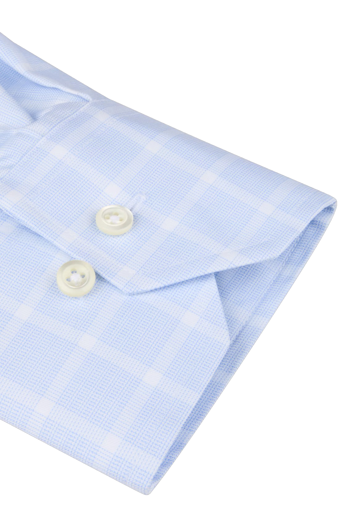 LONG SLEEVE WINDOWPANE DRESS SHIRT - Long Sleeved Shirts - Novaman