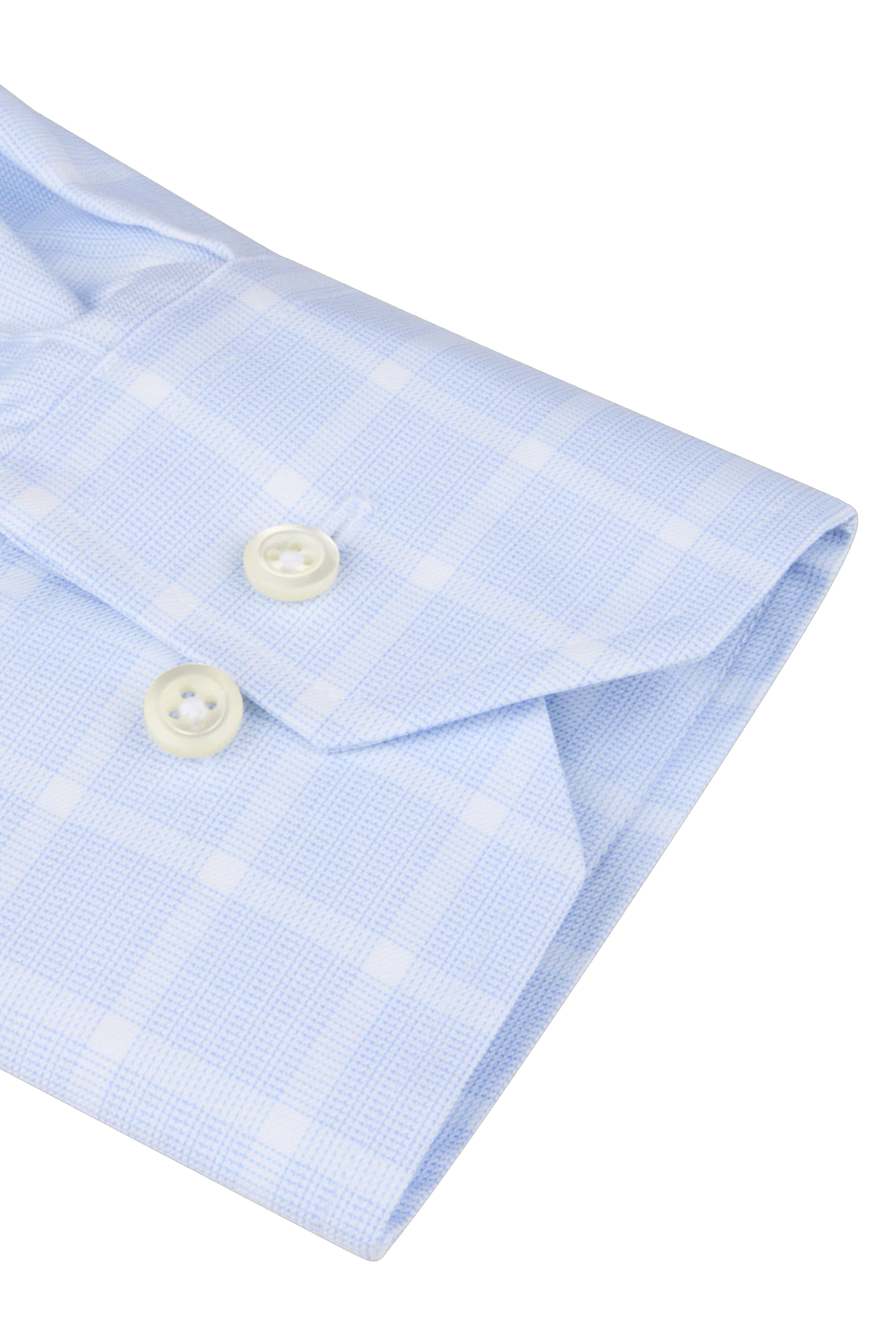 LONG SLEEVE WINDOWPANE DRESS SHIRT - Long Sleeved Shirts - Novaman