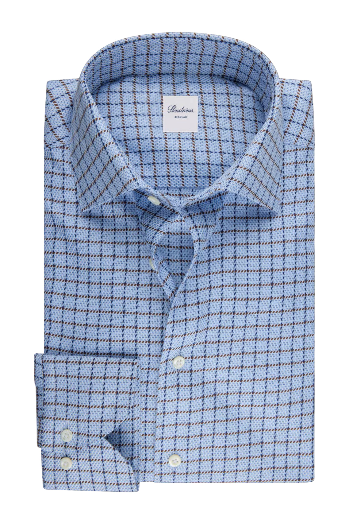 blue brown shirt-novaman