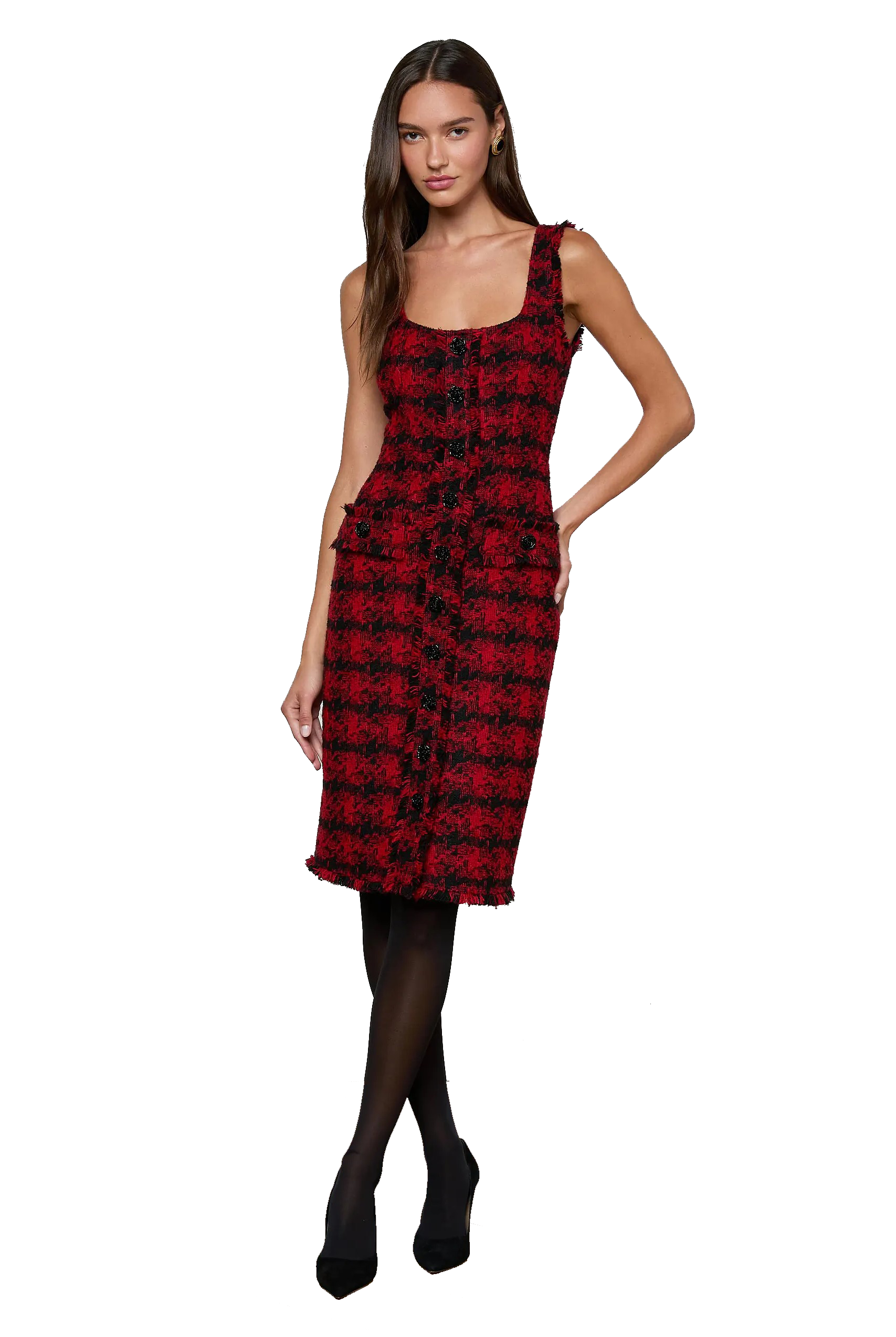 AYA SLVLS MIDI DRESS - Dresses - Sassanova