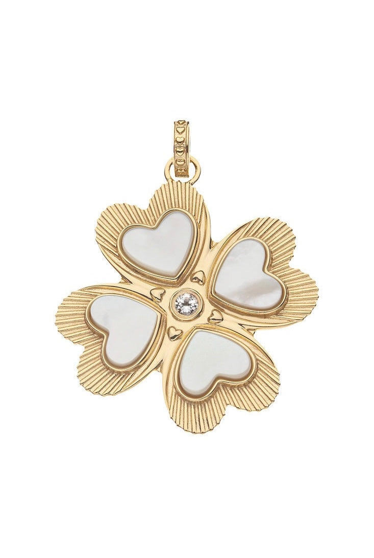 LUCKY IN LOVE MOP CLOVER PENDANT- DRAWN LINK CHAIN
sassanova