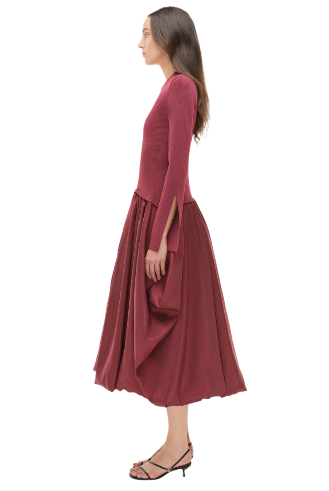 KENLIE L/S MOCK NECK MIDI DRESS
sassanova