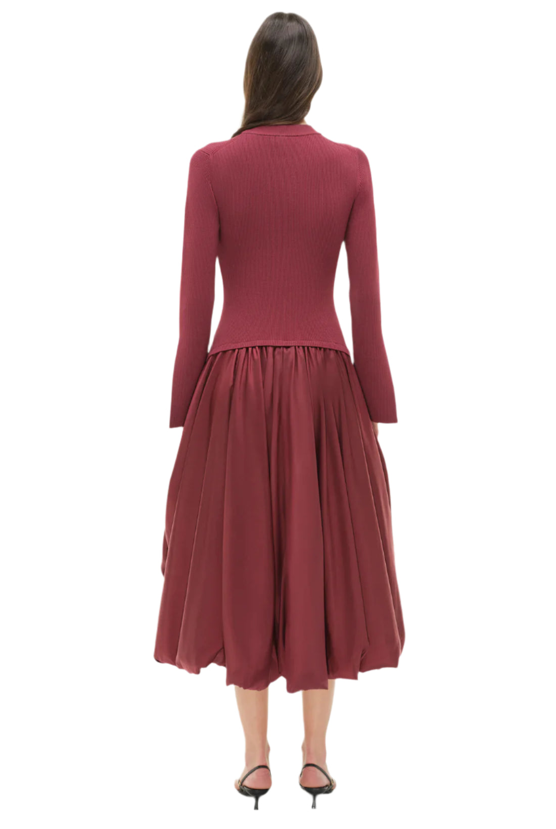 KENLIE L/S MOCK NECK MIDI DRESS
sassanova