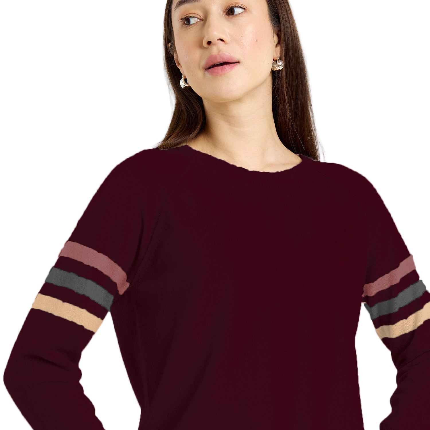 ANNIE STRIPE CREW - Sweaters -Sassanova