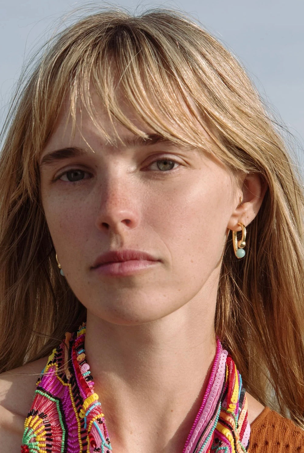 ALEXANDRA HOOPS- BLUE MULTI
sassanova