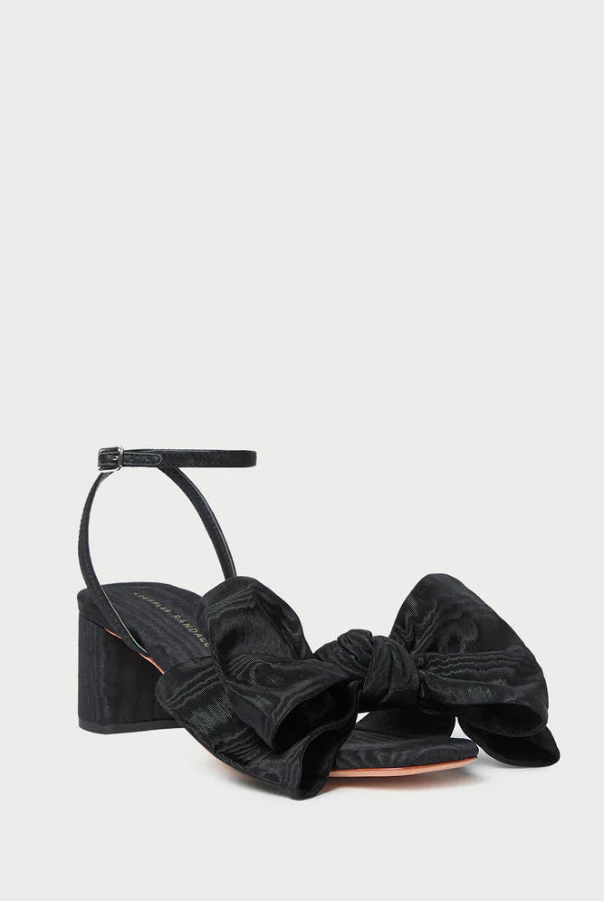 CARMEN MID HEEL BOW SANDAL - Heels - Sassanova