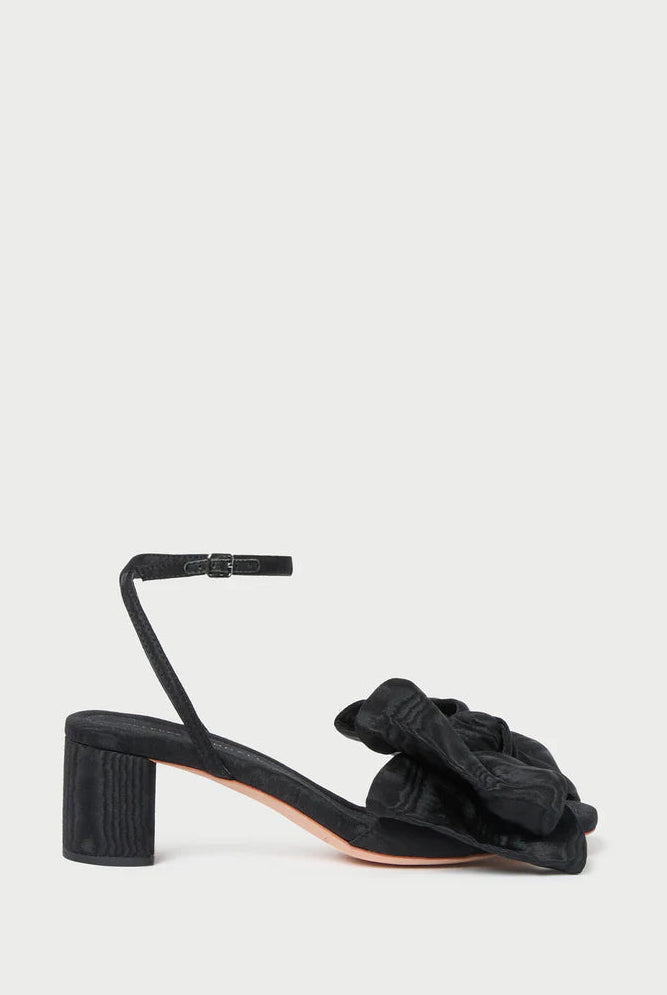 CARMEN MID HEEL BOW SANDAL - Heels - Sassanova