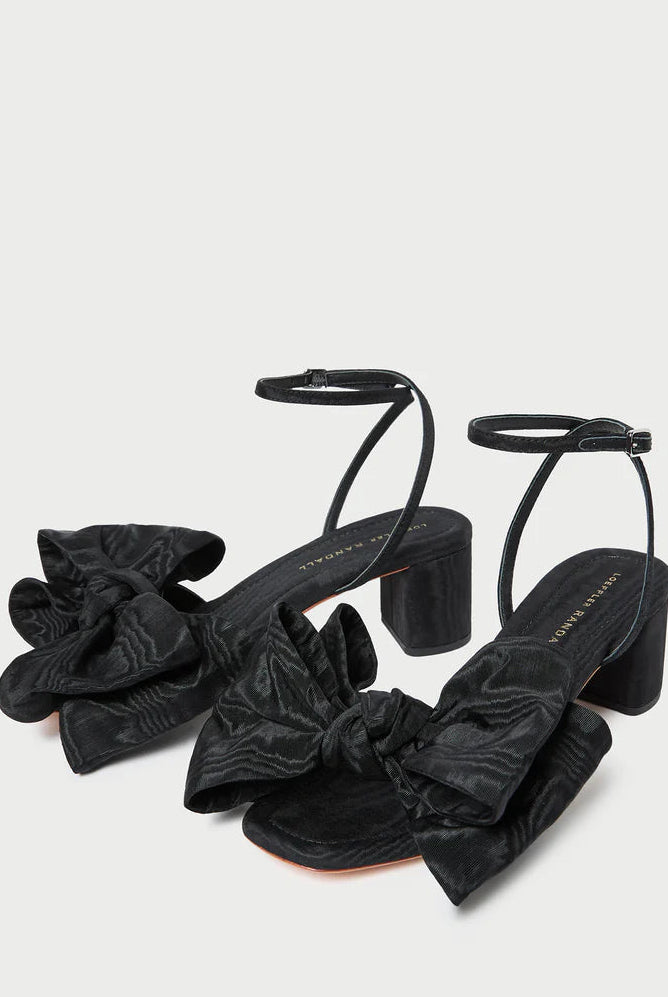 CARMEN MID HEEL BOW SANDAL - Heels - Sassanova