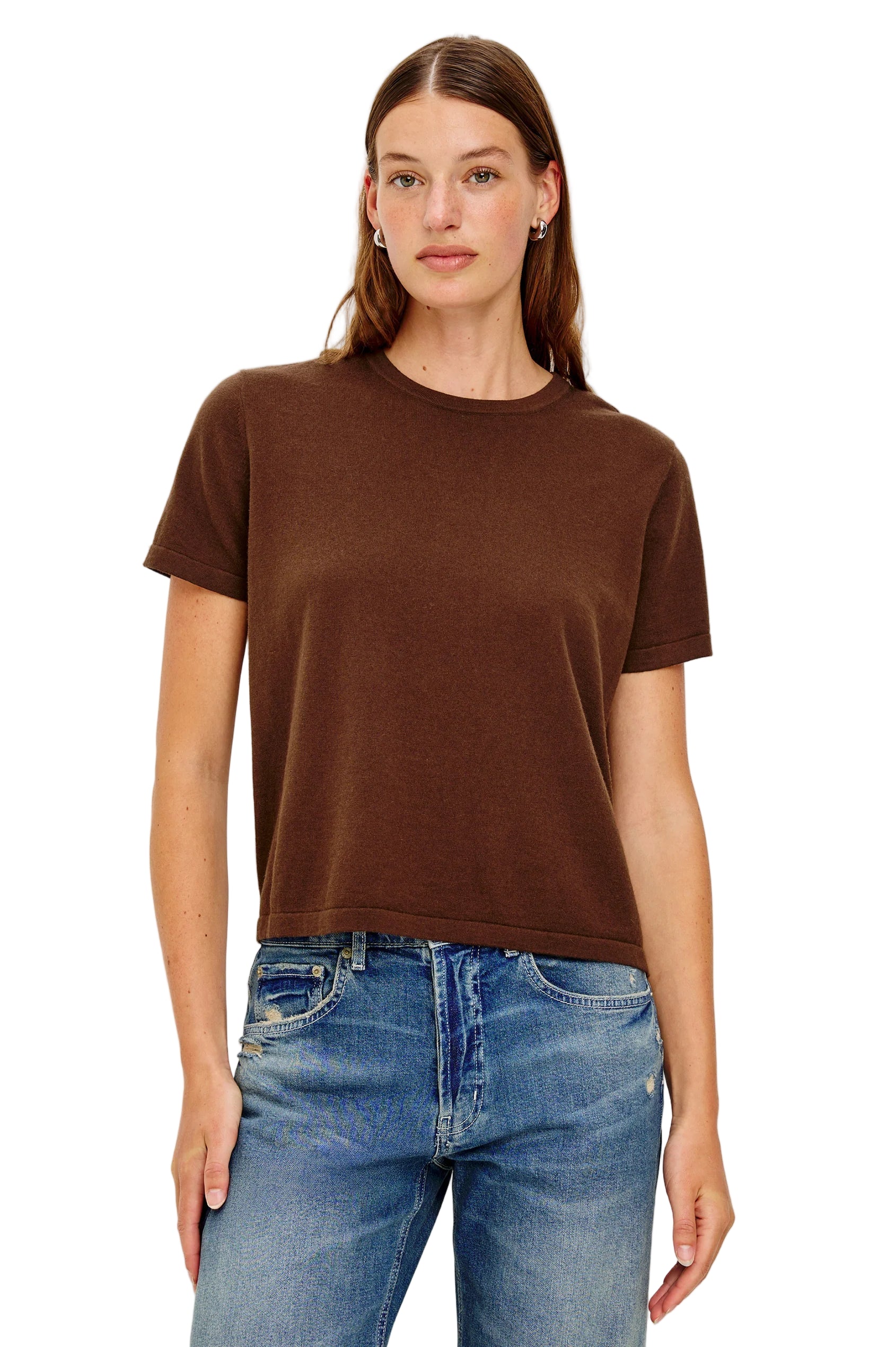 COTTON CASHMERE SS TEE - T-shirts - Sassanova