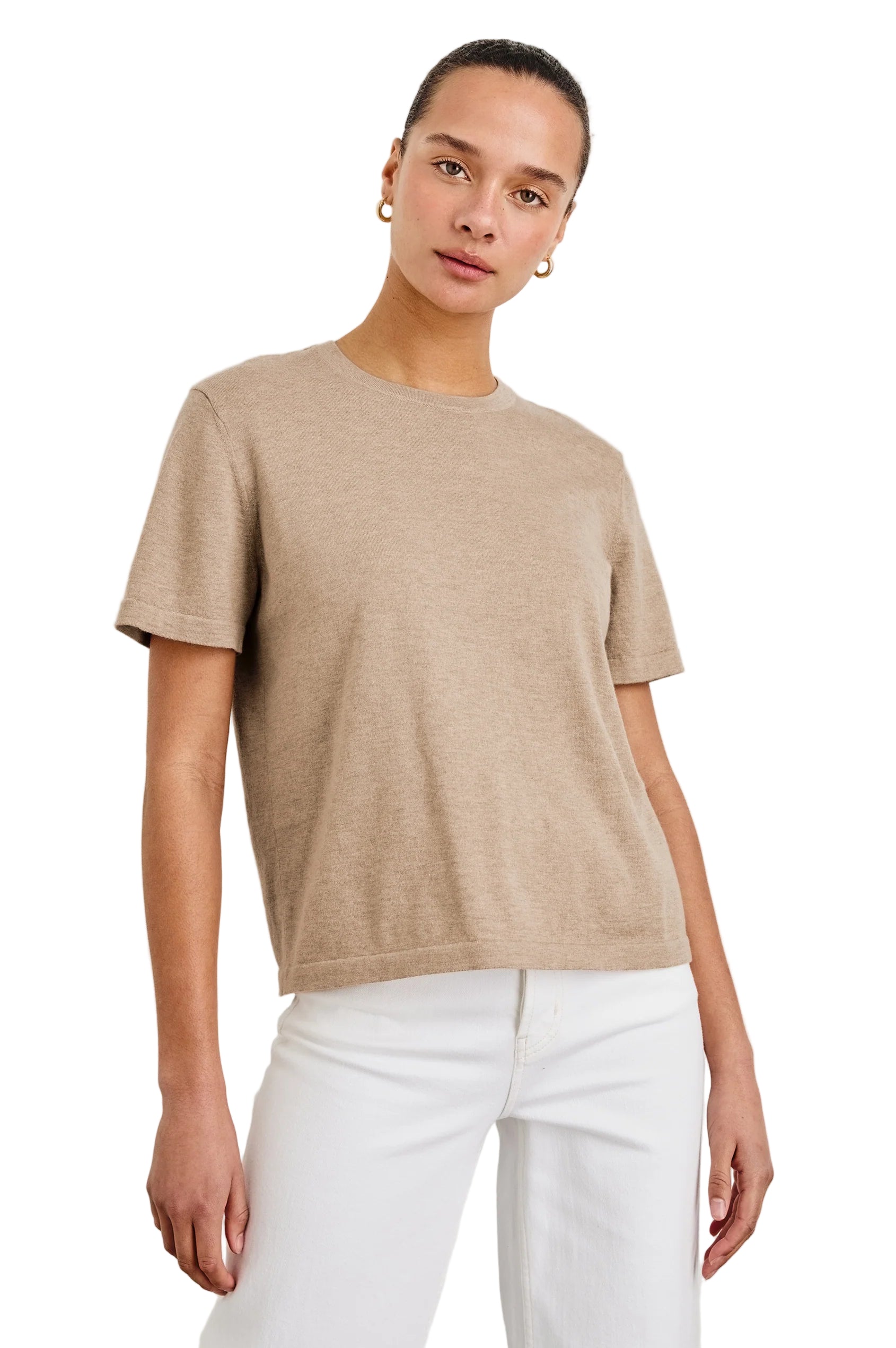 COTTON CASHMERE SS TEE - T-shirts - Sassanova
