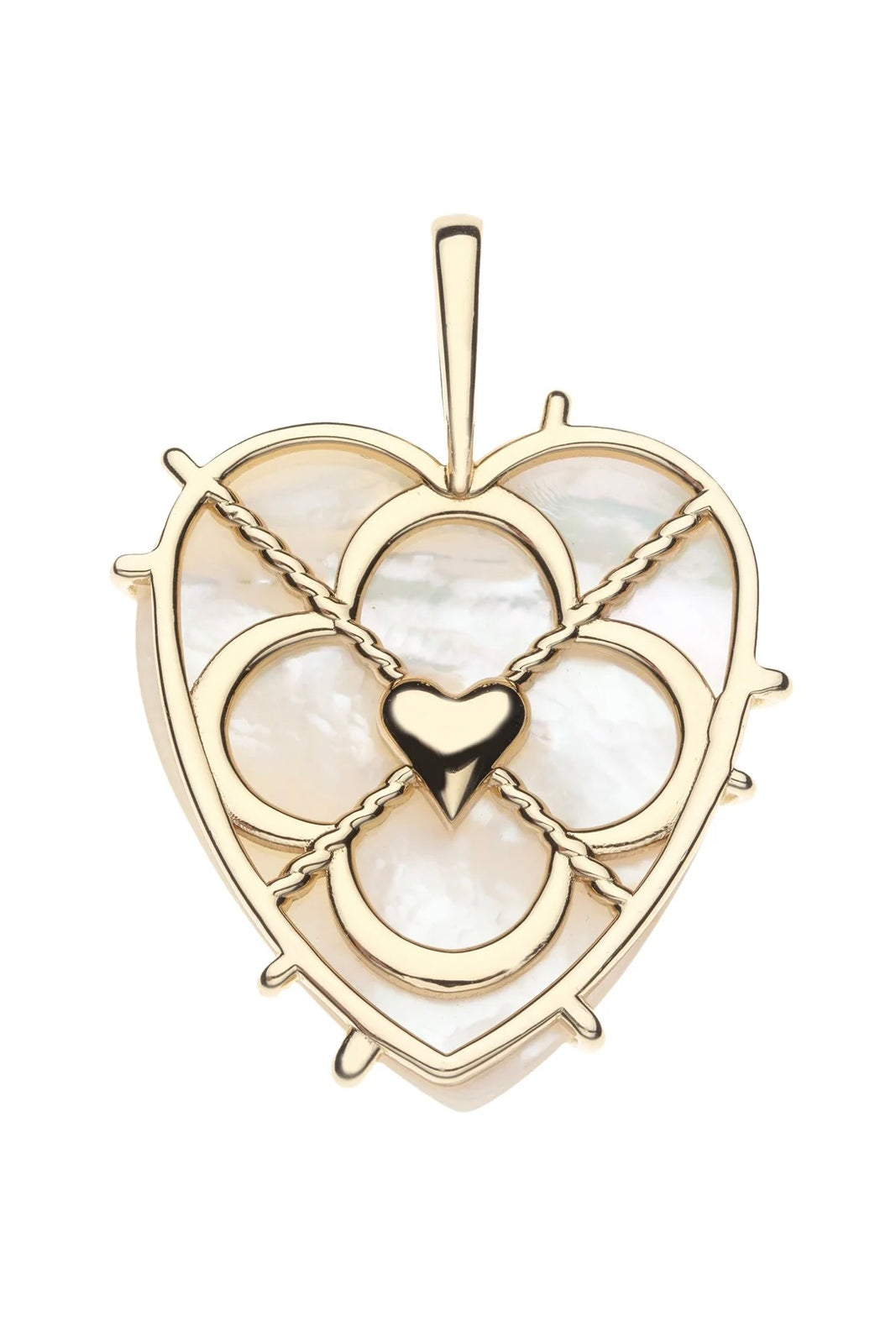 LOVE CARRY YOUR HEART MOP PENDANT- DRAWN LINK CHAIN
sassanova