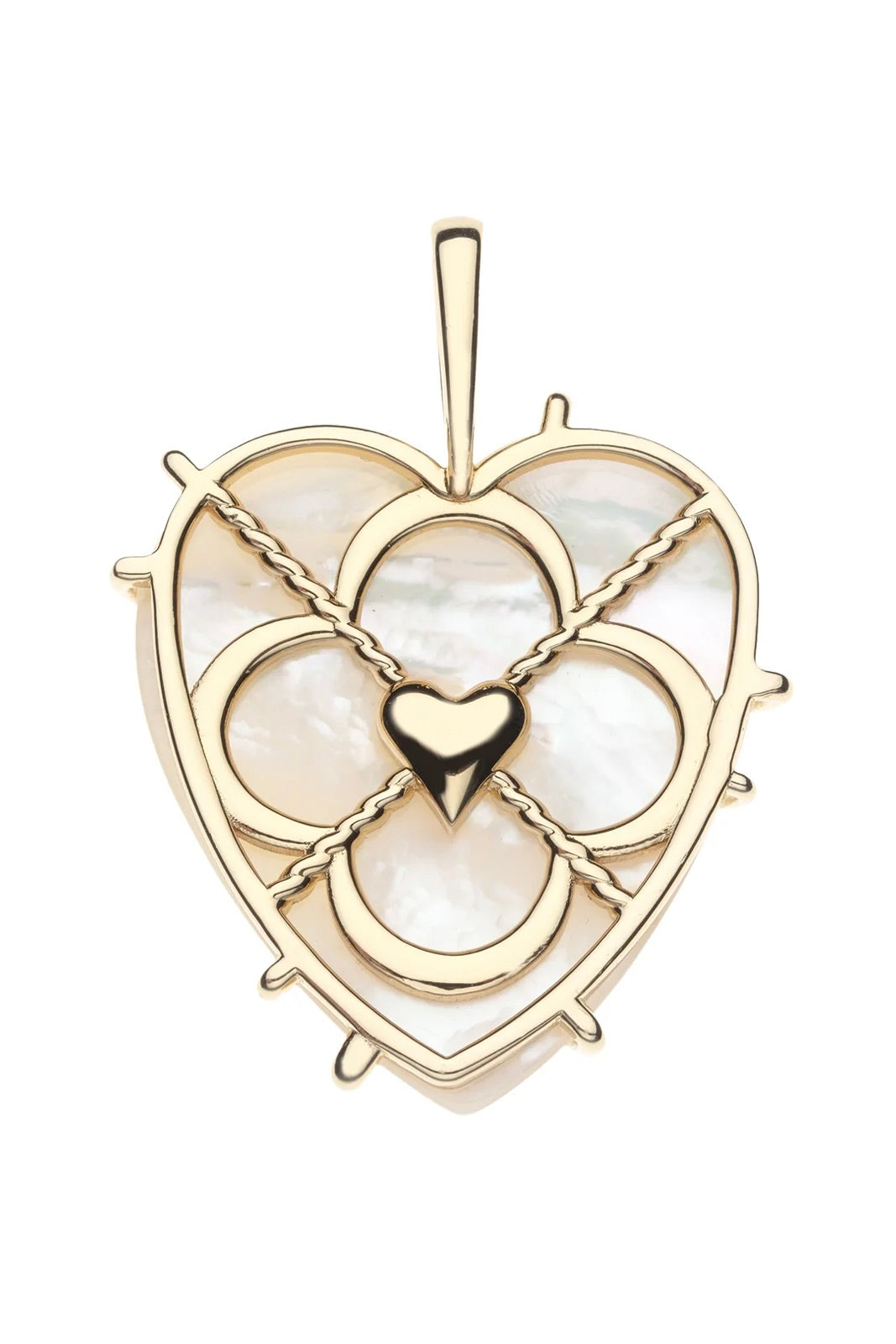 LOVE CARRY YOUR HEART MOP PENDANT- DRAWN LINK CHAIN
sassanova