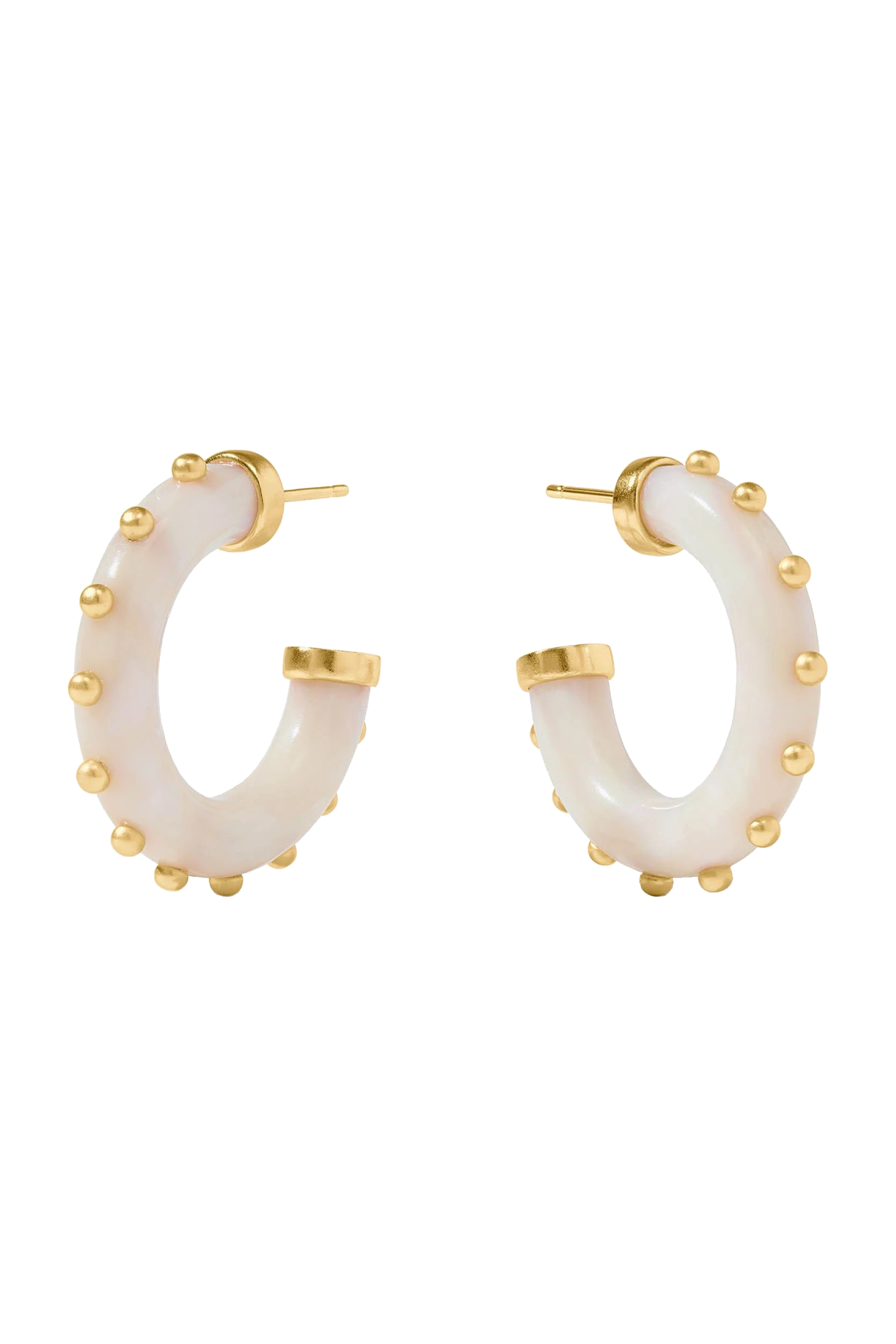 COLETTE HOOP MEDIUM- ALABASTER - Earrings - Sassanova