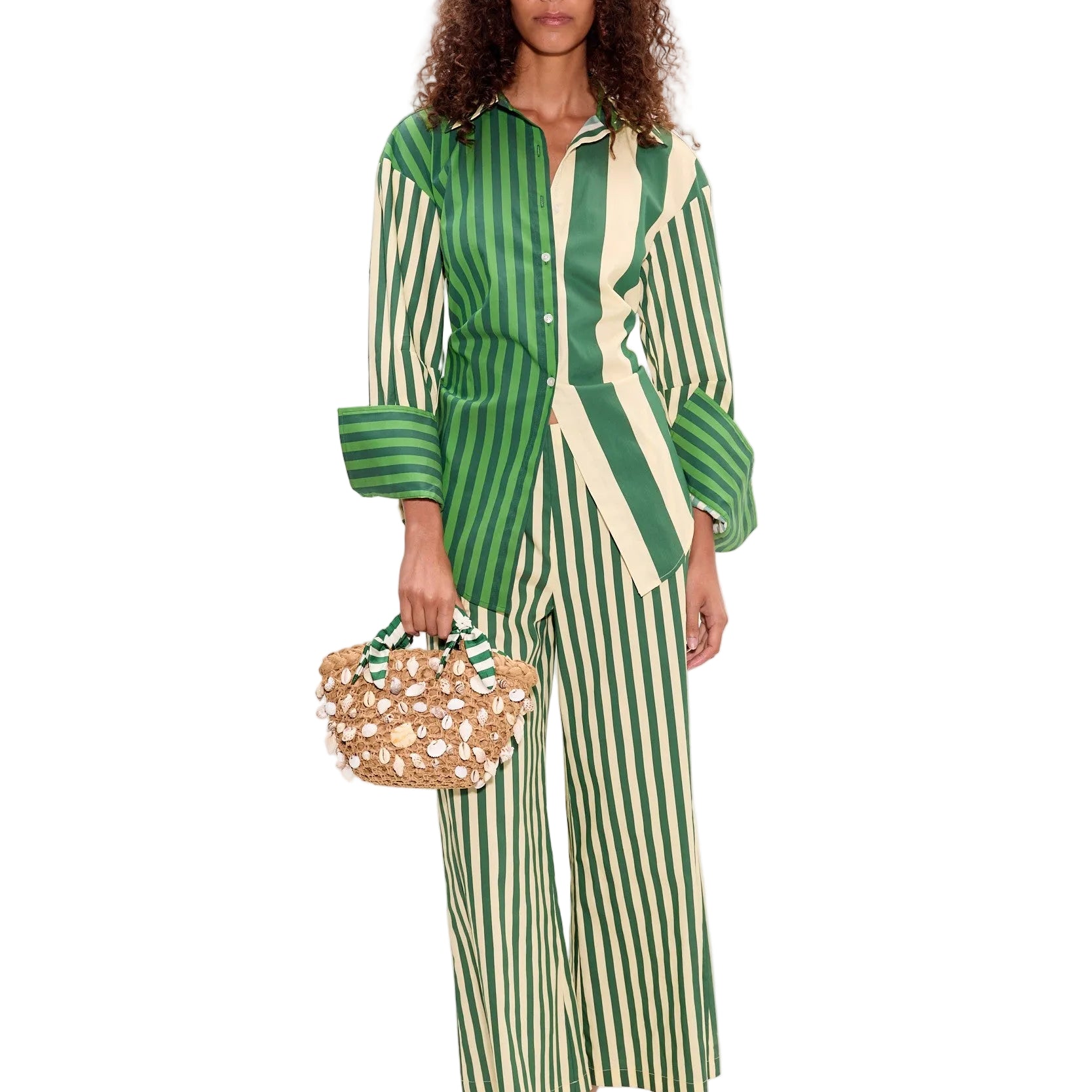 LOCH POPLIN BUTTON UP-Sassanova