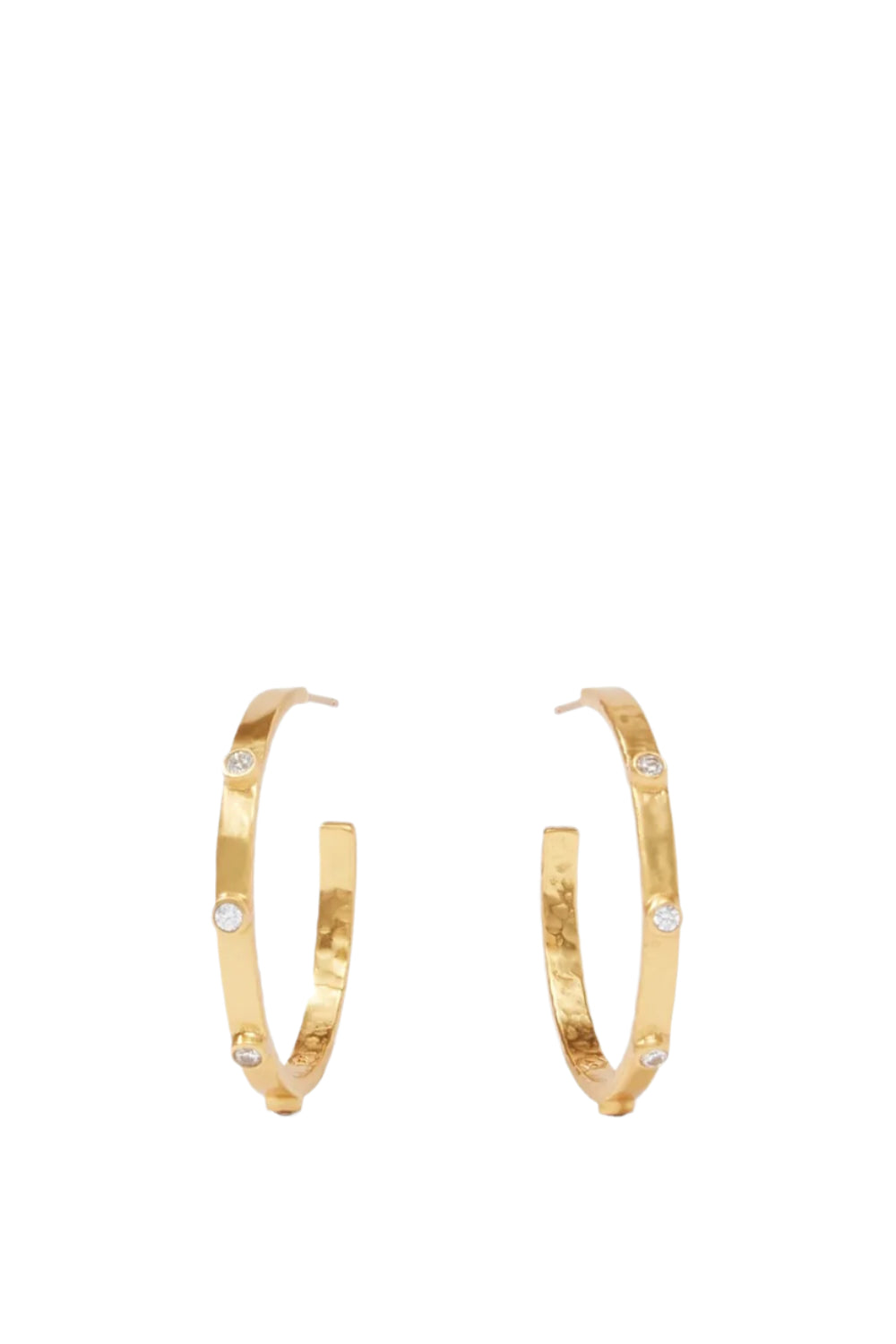 MEDIUM CRESCENT STONE HOOPS
sassanova