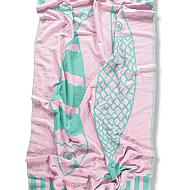 NOVELTY DOUBLE FISH TURKISH TOWEL - Swim - Sassanova