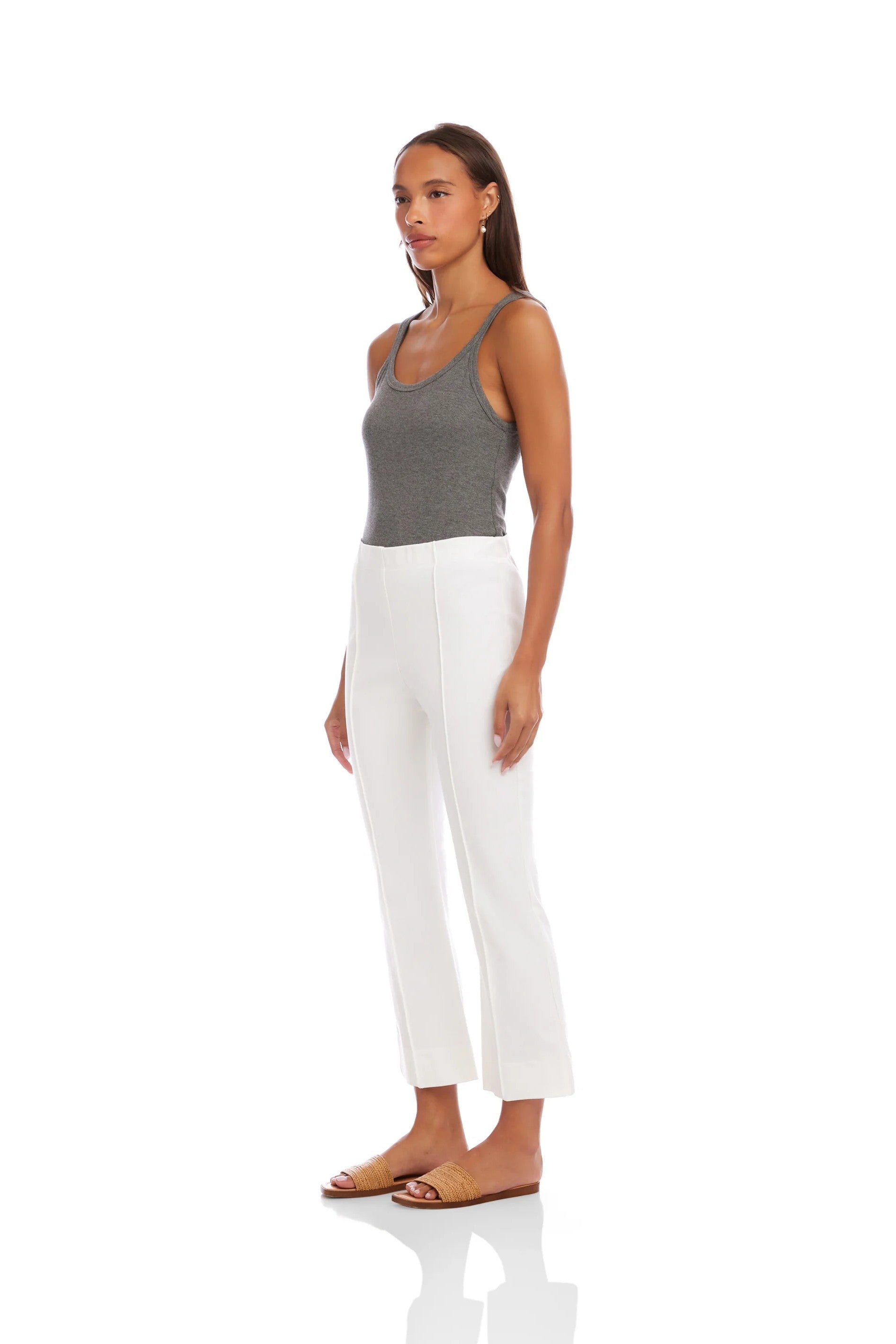 SIGOURNEY PINTUCK PANTS - Pants - Sassanova