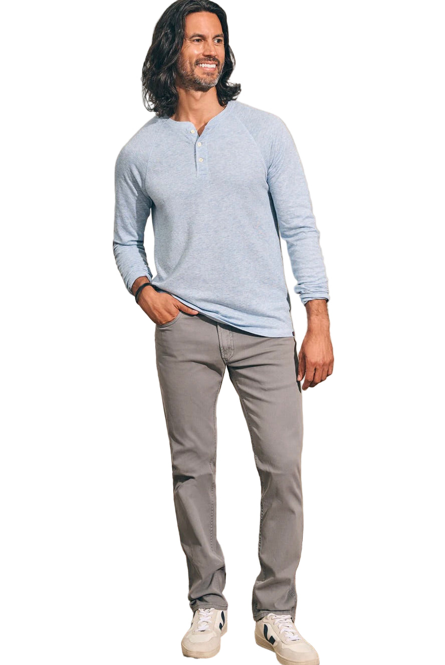 CLOUD LONG SLEEVE HENLEY - Long Sleeved Tees - Novaman