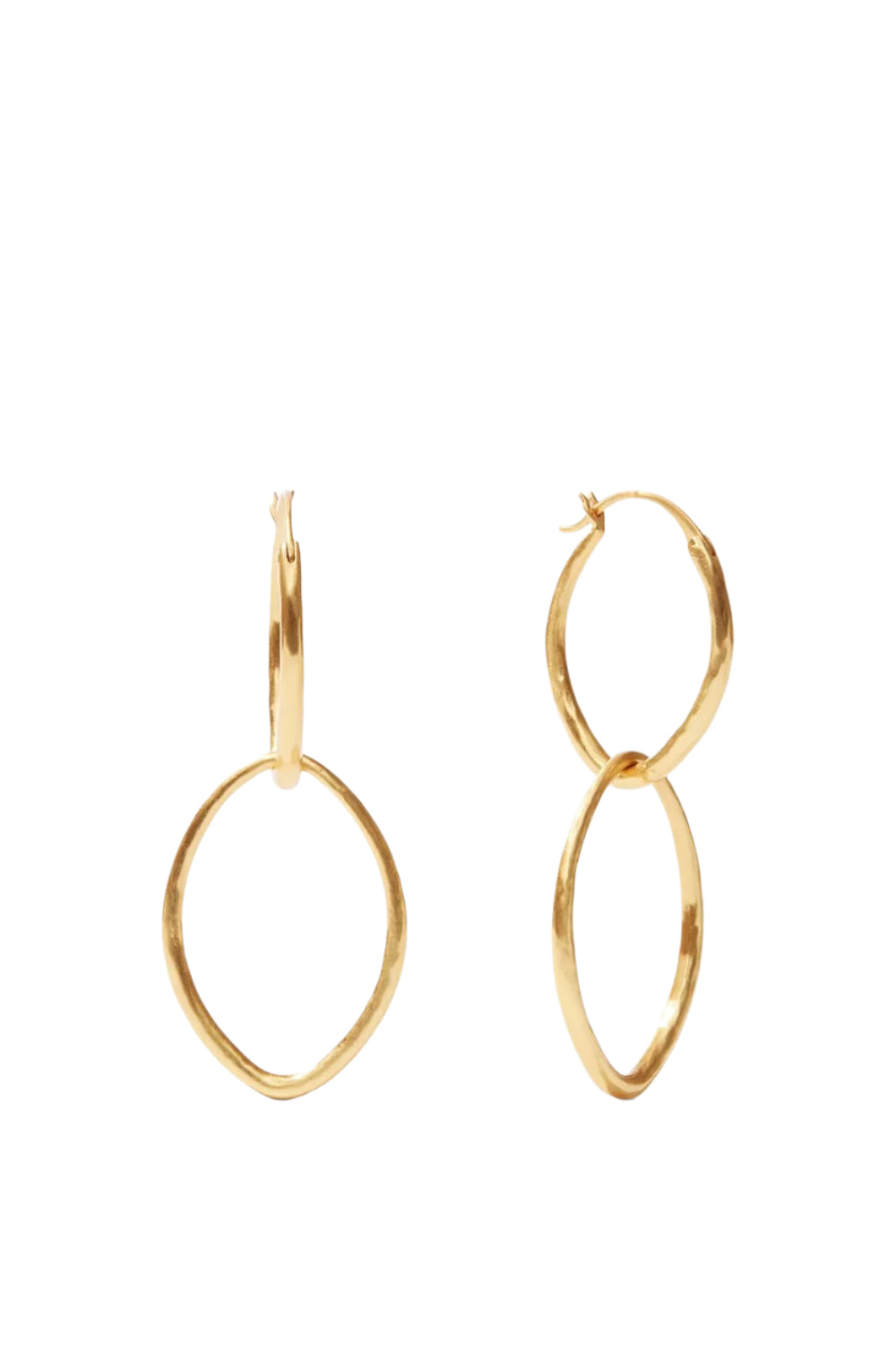 FLEUR DE LIS DOUBLE HOOP EARRING- GOLD
sassanova