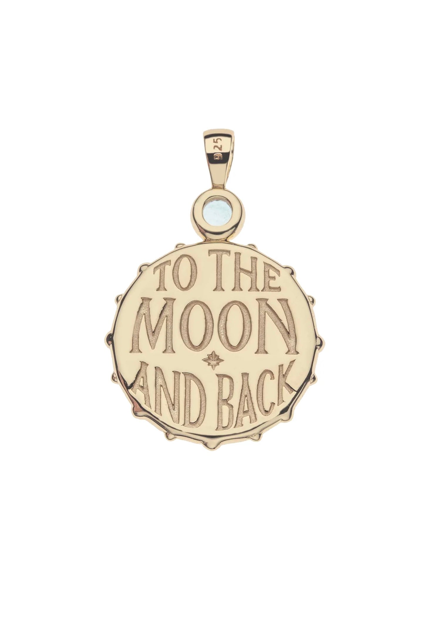 FOREVER WHT MOP MOON & BACK FACE NECKLACE- SATELLITE CHAIN - sassanova