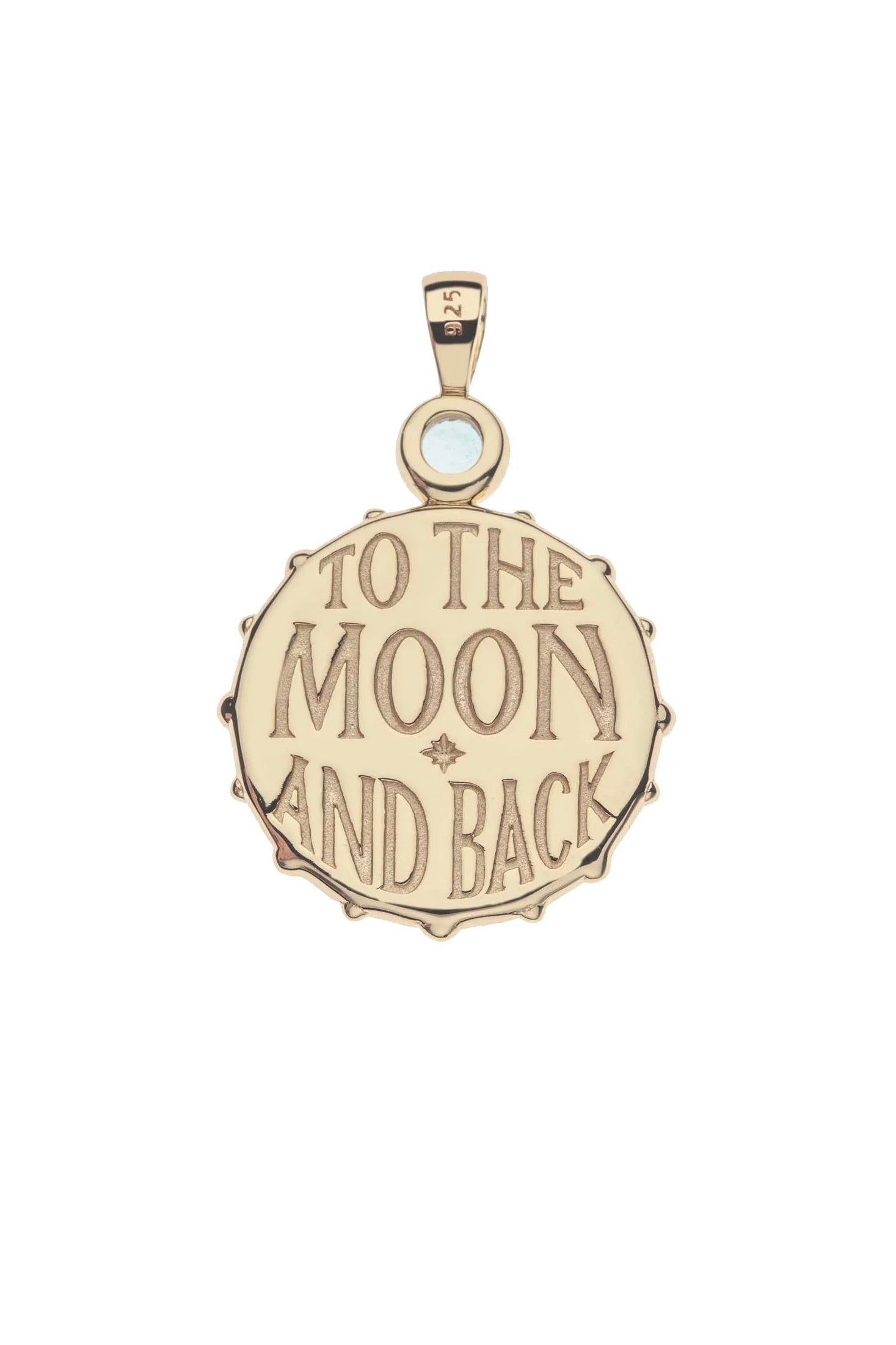 FOREVER WHT MOP MOON & BACK FACE NECKLACE- SATELLITE CHAIN - sassanova