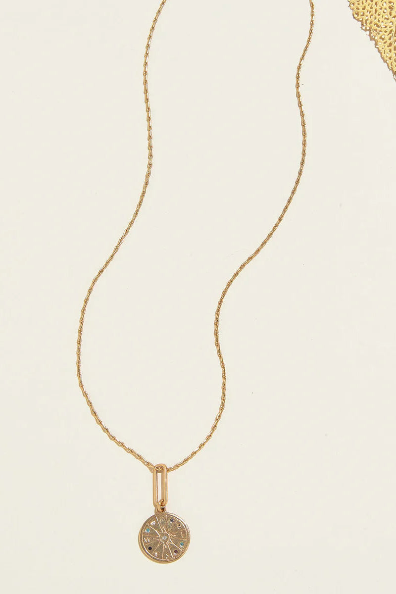 SEEKER NECKLACE- GOLD - Necklaces - Sassanova