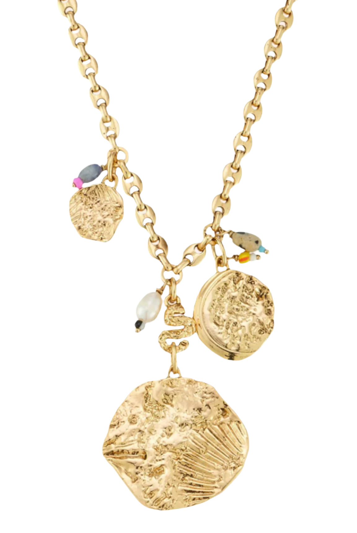 CARMEN CHARM NECKLACE- ANTQ GOLD
sassanova