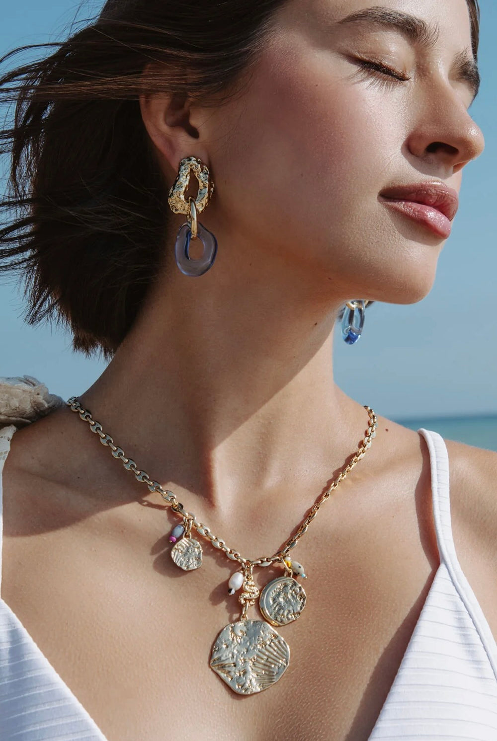 CARMEN CHARM NECKLACE- ANTQ GOLD
sassanova