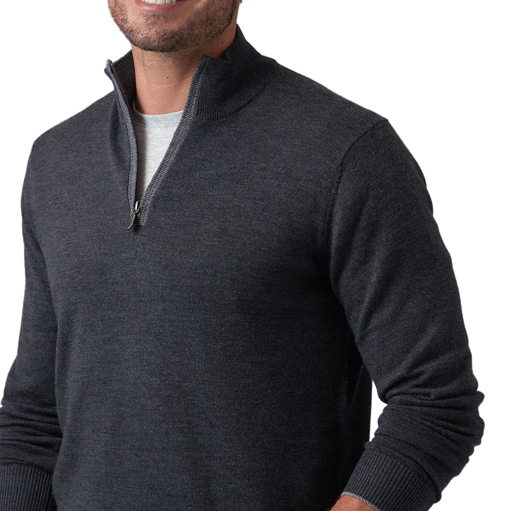 CLASSIC ZIP MOCK - Sweaters - Novaman