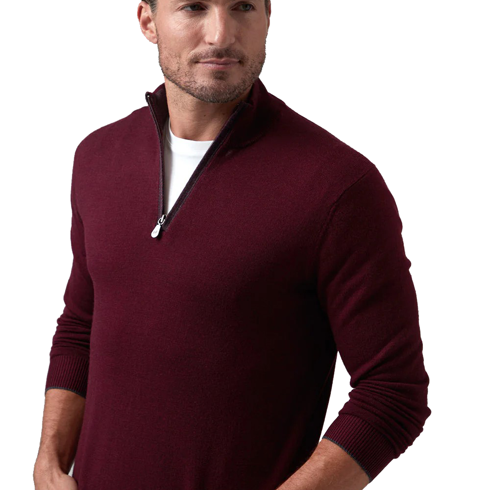 CLASSIC ZIP MOCK - Sweaters - Novaman