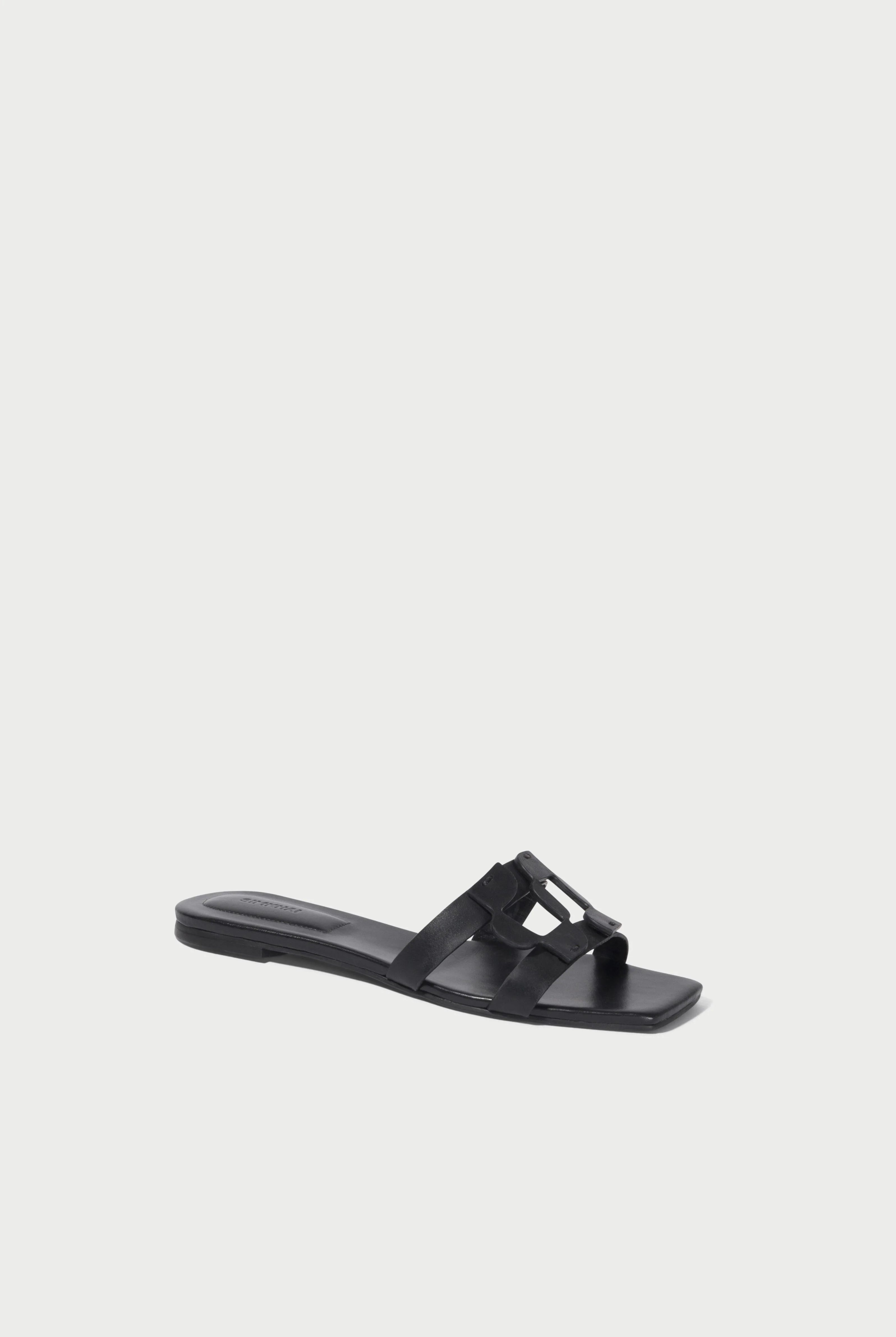 SIMKHAI MONOGRAM FLAT SLIDE - Shoes - Sassanova