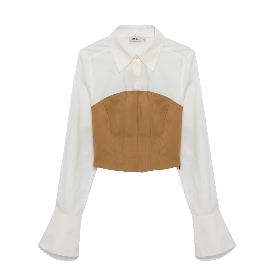 LIDEY L/S COMBO TOP - Blouses - Sassanova