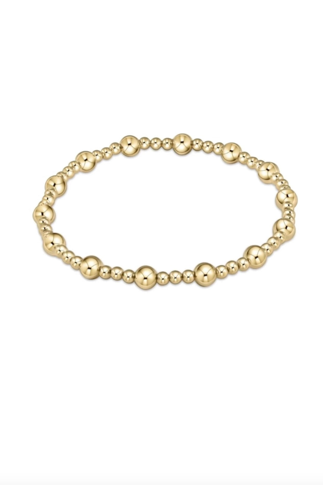 CLASSIC SINCERITY PATTERN 5MM BEAD BRACELET - sassanova