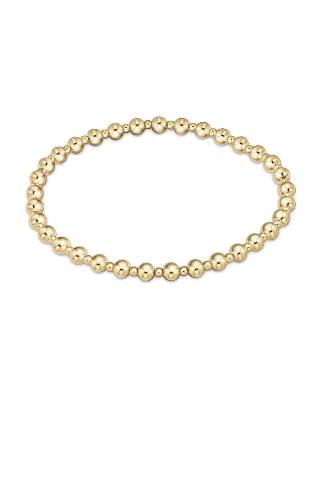 CLASSIC GRATEFUL PATTERN 4MM BRACELET- GLD - sassanova